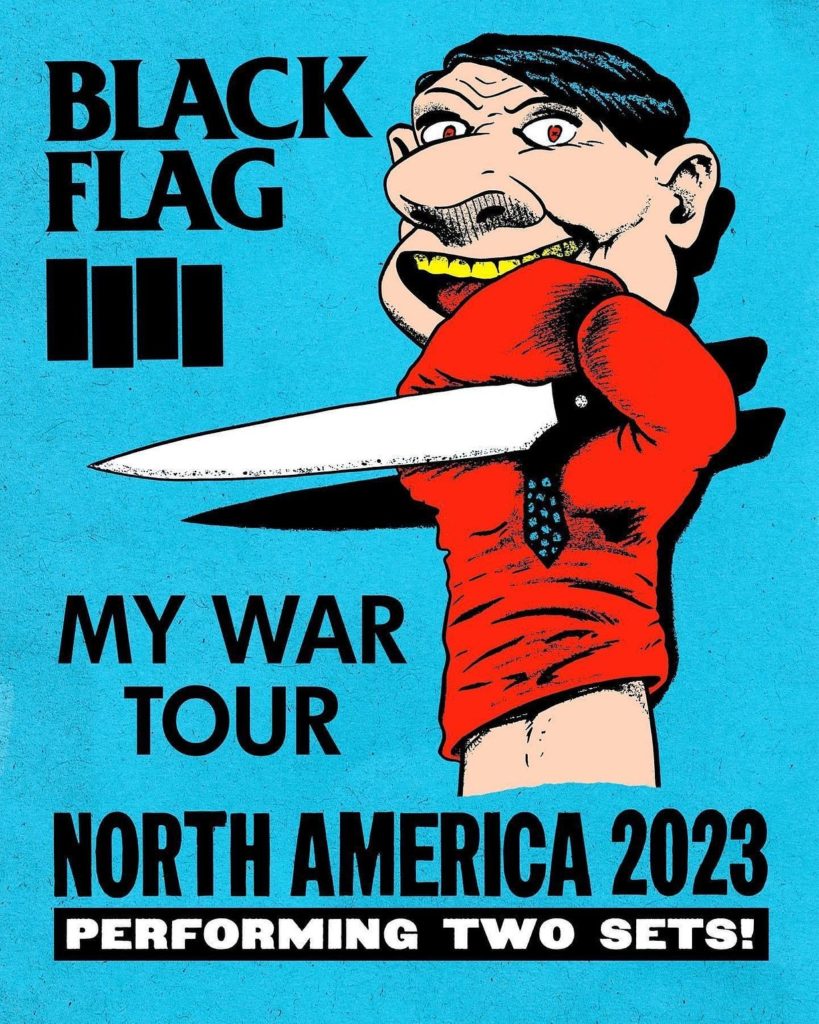 Black Flag 'My War' album poster showcasing the iconic punk band's artwork.